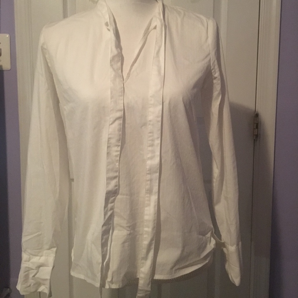 Ann Taylor White blouse  work wardrobe